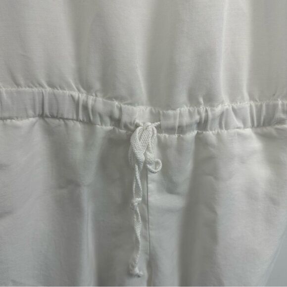 Anthropologie Cloth & Stone White Tencel Open Back Jumpsuit Sz Large - Picture 5 of 14